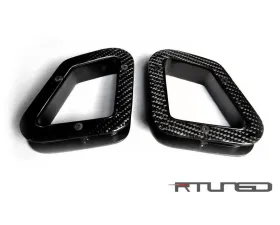 R-Tuned Carbon Fiber Seat Belt Guides Ferrari 360 CS 99-04