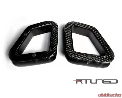R-Tuned Carbon Fiber Seat Belt Guides Ferrari 360 CS 99-04 - RTFE012HG