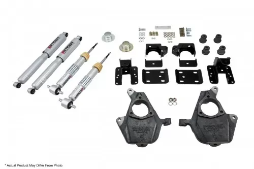 Belltech 2inch Front 4inch Rear Lowering Kit w/ SP Shocks Chevrolet Silverado | GMC Sierra All Cab 4WD 2016-2018 - 1017SP