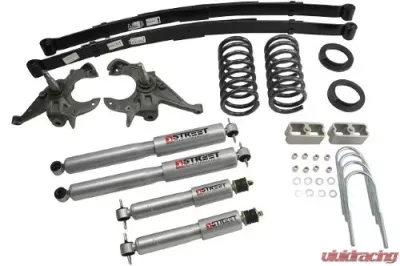 Belltech 4-5inch Front 5inch Rear Lowering Kit w/ SP Shocks Chevrolet S10 | GMC S15 Pickup 4/6cyl Ext Cab 1982-2004 - 619SP