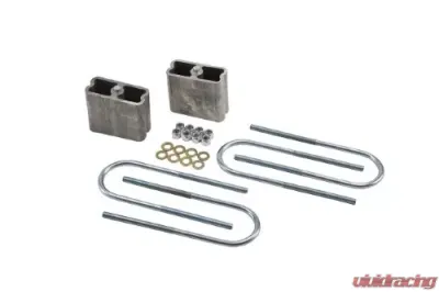 Belltech 4in Rear Drop Mini & Midsize Pickups w/ 2.5 & 3in Wide Leaf Springs Lowering Block Kit - 6203