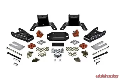 Belltech 4in Rear Drop Shackle & Hanger Kit Ford F-150 Ext Cab 1987-1996 - 6417