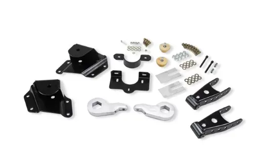 Belltech 1-2inch Front 4inch Rear Lowering Kit w/o Shocks Chevrolet Silverado | GMC Sierra Ext Cab Torsion 2005-2006 - 659