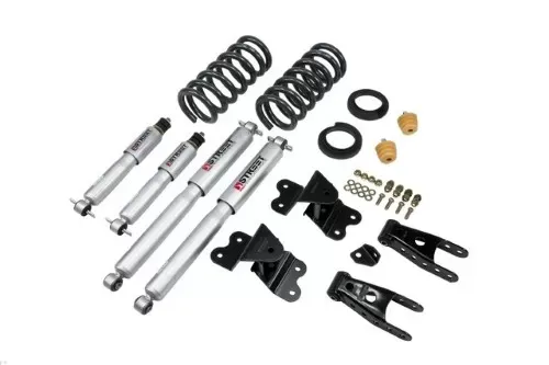 Belltech 2-3inch Front 4inch Rear Lowering Kit w/ SP Shocks Chevrolet Silverado | GMC Sierra C1500 Std Cab 1988-1998 - 686SP