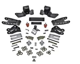 Belltech 4in Rear Drop Shackle & Hanger Kit Chevrolet Silverado | GMC Sierra 3/4 & 1 Ton Crew Cab 1997-2000