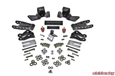 Belltech 4in Rear Drop Shackle & Hanger Kit Chevrolet Silverado | GMC Sierra 3/4 & 1 Ton Crew Cab 1997-2000 - 6909