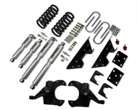 Belltech 4inch Front 6inch Rear Lowering Kit w/ SP Shocks Chevrolet C10 1in Rotor 1973-1987