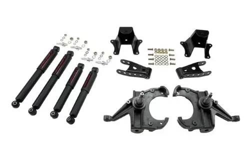 Belltech 3inch Front 4inch Rear Lowering Kit w/ ND2 Shocks Chevrolet C10 1.25in Rotor 1973-1987 - 706ND