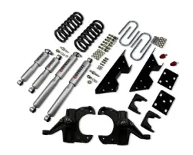 Belltech 4inch Front 6inch Rear Lowering Kit w/ SP Shocks Chevrolet C10 1.25in Rotor 1973-1987