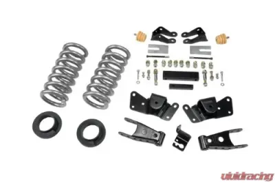 Belltech 1-2inch Front 4inch Rear Lowering Kit w/o Shocks Chevrolet Silverado | GMC Sierra Crew Cab/Dually 1997-2000 - 715