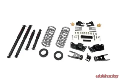 Belltech 1-2inch Front 4inch Rear Lowering Kit w/ ND2 Shocks Chevrolet Silverado | GMC Sierra Crew Cab/Dually 1997-2000 - 715ND
