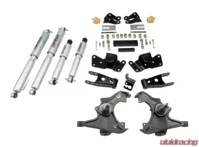 Belltech 3inch Front 4inch Rear Lowering Kit w/ SP Shocks Chevrolet Silverado | GMC Sierra Crew Cab/Dually 1997-2000 - 716SP