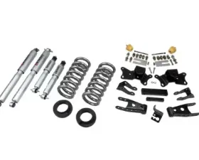 Belltech 1-2inch Front 4inch Rear Lowering Kit w/ SP Shocks Chevrolet Silverado | GMC Sierra All Cabs/Dually 1997-2000
