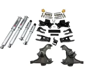 Belltech 3inch Front 4inch Rear Lowering Kit w/ SP Shocks Chevrolet Silverado | GMC Sierra All Cabs/Dually 1997-2000