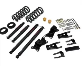 Belltech 1-2inch Front 4inch Rear Lowering Kit w/ ND2 Shocks Chevrolet Silverado | GMC Sierra Ext/Crew Cab 1990-1996