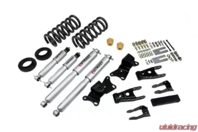 Belltech 1-2inch Front 4inch Rear Lowering Kit w/ SP Shocks Chevrolet Silverado | GMC Sierra Ext/Crew Cab 1990-1996 - 720SP