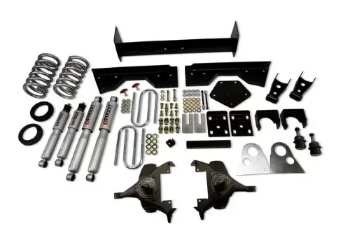 Belltech 4-5inch Front 6-7inch Rear Lowering Kit w/ SP Shocks Dodge Ram 1500 Ext Cab Auto 1994-1999 - 822SP