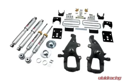 Belltech +1 to -3inch Front 5inch Rear Lowering Kit w/ SP Shocks Ford F150 All Cabs 2WD 2004-2008 - 911SP