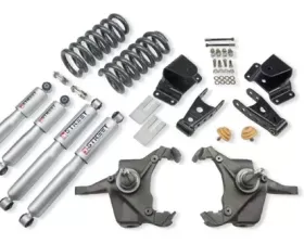 Belltech 3inch Front 4inch Rear Lowering Kit w/ SP Shocks Chevrolet Silverado C30 1Ton Crew Cab/Dually 1975-1991