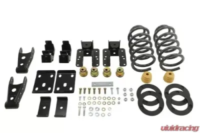 Belltech 1-2inch Front 4inch Rear Lowering Kit w/o Shocks Chevrolet Silverado | GMC Sierra Std Cab 2014-2017 - 987