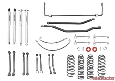 Belltech 4" Lift Kit Inc. Front and Rear Trail Performance Shocks Jeep Wrangler Front and Rear 2007-2017 - 153201TPS