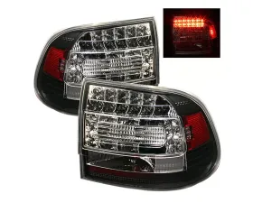 Spyder Auto LED Tail Lights Black for Porsche Cayenne 2003-2007, ALT-YD-PCAY03-LED-BK