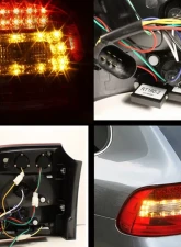 Spyder Auto LED Tail Lights Red Clear for Porsche Cayenne 2003-2007                                     - ALT-YD-PCAY03-LED-RC - Image 2