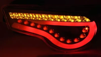 Spyder Auto LED Black Tail Lights for Scion FR-S | Subaru BRZ 2013+                                     - ALT-YD-SFRS12-LBLED-BK - Image 3