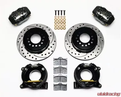 Wilwood Forged Dynalite Rear Parking Brake Kit, Drilled and Slotted Rotor - Black - 140-10094-D