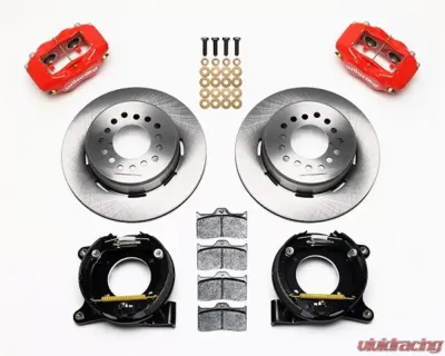 Wilwood Forged Dynalite Rear Parking Brake Kit, Drilled and Slotted Rotor - Red - 140-10094-R