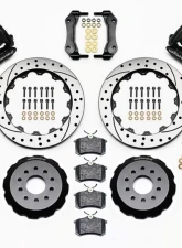 Wilwood Combination Parking Brake Caliper Rear Brake Kit, Drilled and Slotted Rotor - Black - Ford Mustang 1994-2004                                     - 140-10158-D - Image 3