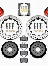 Wilwood Combination Parking Brake Caliper Rear Brake Kit, Drilled and Slotted Rotor - Red - Ford Mustang 2005-2010                                     - 140-10159-DR - Image 3