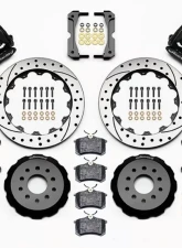 Wilwood Combination Parking Brake Caliper Rear Brake Kit, Drilled and Slotted Rotor - Black - Ford Mustang 2005-2010                                     - 140-10159-D - Image 3