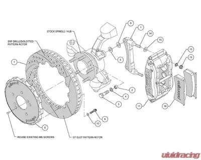 Wilwood Superlite-6R 13 Inch Front Big Brake Kit Honda S2000 00-09 - 140-10309