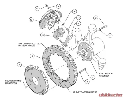 Wilwood 13 Inch Rear Big Brake Kit w/Combination Parking Brake Honda S2000 00-09 - 140-10310