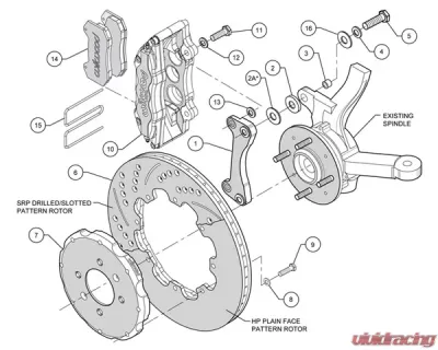 Wilwood Dynapro-6 12 Inch Front Big Brake Kit Honda Civic Si 99-00 - 140-10735