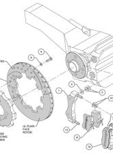 Wilwood 12 Inch Rear Big Brake Kit w/Combination Parking Brake Mini Cooper 02-10                                     - 140-10885 - Image 3