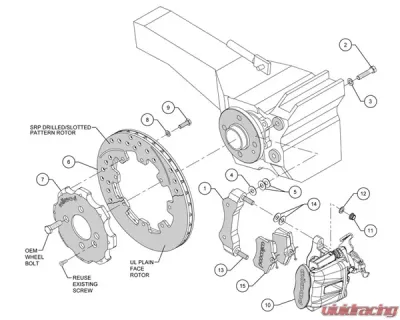 Wilwood 12 Inch Rear Big Brake Kit w/Combination Parking Brake Mini Cooper 02-10 - 140-10885