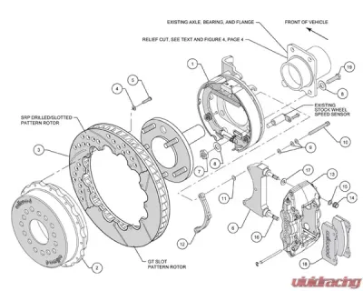 Wilwood W4A 14 Inch Rear Big Brake Kit Ford Mustang 2005-2014 - 140-10950