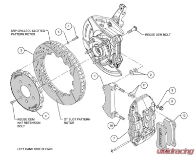 Wilwood W6AR 14 Inch Front Big Brake Kit Chevrolet Camaro 2010-2015 - 140-11269