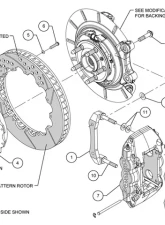 Wilwood W4A 14 Inch Rear Big Brake Kit Chevrolet Camaro 2010-2013                                     - 140-11270 - Image 3