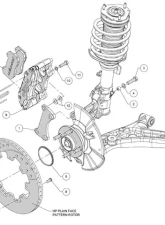 Wilwood Dynapro-6 12 Inch Front Big Brake Kit Ford Fiesta 2011                                     - 140-11899 - Image 3