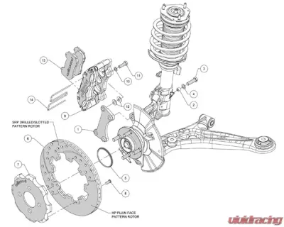 Wilwood Dynapro-6 12 Inch Front Big Brake Kit Ford Fiesta 2011 - 140-11899