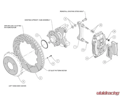 Wilwood Superlite-6R 12 Inch Front Big Brake Kit Mazda RX-7 93-96 - 140-11963