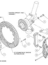 Wilwood W6AR 14 Inch Front Big Brake Kit BMW E46 3-Series 1999-2006                                     - 140-11974 - Image 2