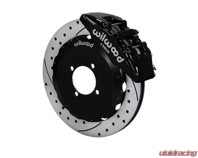 Wilwood DynaPro 6 Calipers 12.88" SRP Drilled and Slotted Rotors Black Powder Coat Mazda MX-5 Miata 2016+ - 140-14234-D