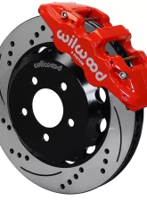 Wilwood Red Aerolite 6R 14 Inch GT Competition Series Drilled and Slotted Front Big Brake Kit Chevrolet Camaro 2016-2019                                     - 140-14289-DR - Image 5
