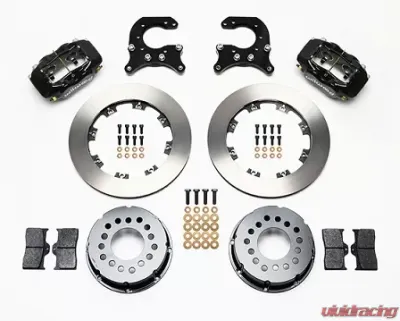 Willwood Forged Dynalite Pro Series Rear Brake Kit - Black Caliper - 140-2112-B