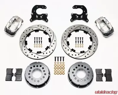 Willwood Forged Dynalite Pro Series Rear Brake Kit - Red Caliper - SRP Drilled & Slotted Rotor - 140-2116-DR