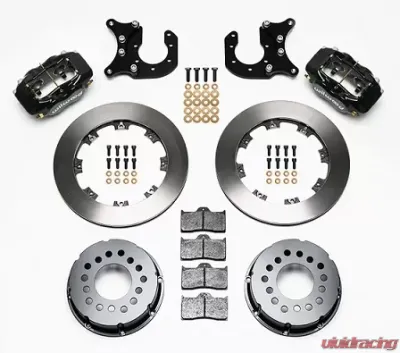 Willwood Forged Dynalite Pro Series Rear Brake Kit - Black Caliper - 140-3018-B
